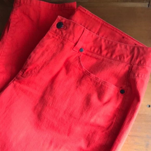 Talbots Denim - TALBOTS CURVY SLIM ANKLE JEANS-ORANGE 14W